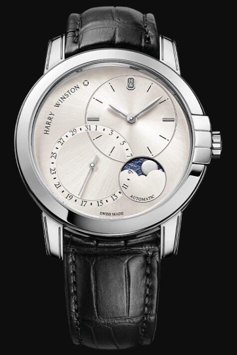 Harry Winston Midnight Date Moon Phase Automatic 42mm MIDAMP42WW003 Replica Watch